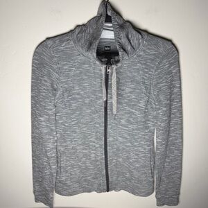 REI Hoodie Gray Zip Up XS – Lightweight Active Jacket, EUC Outdoor Hiking